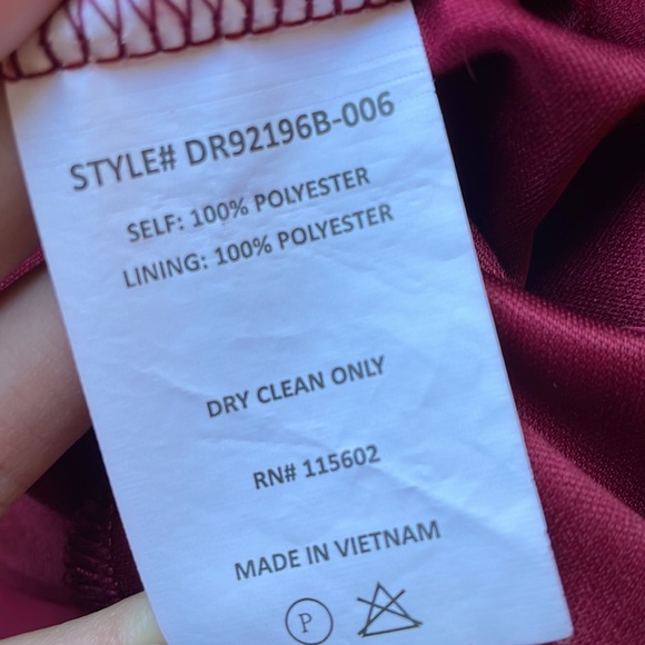 Lush Cranberry Red Cocktail Dress, Size Large - Picture 9 of 9